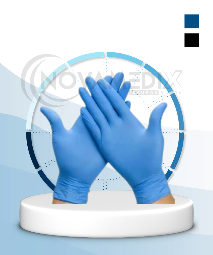 Guantes de Nitrilo Caja x 100 Unidades