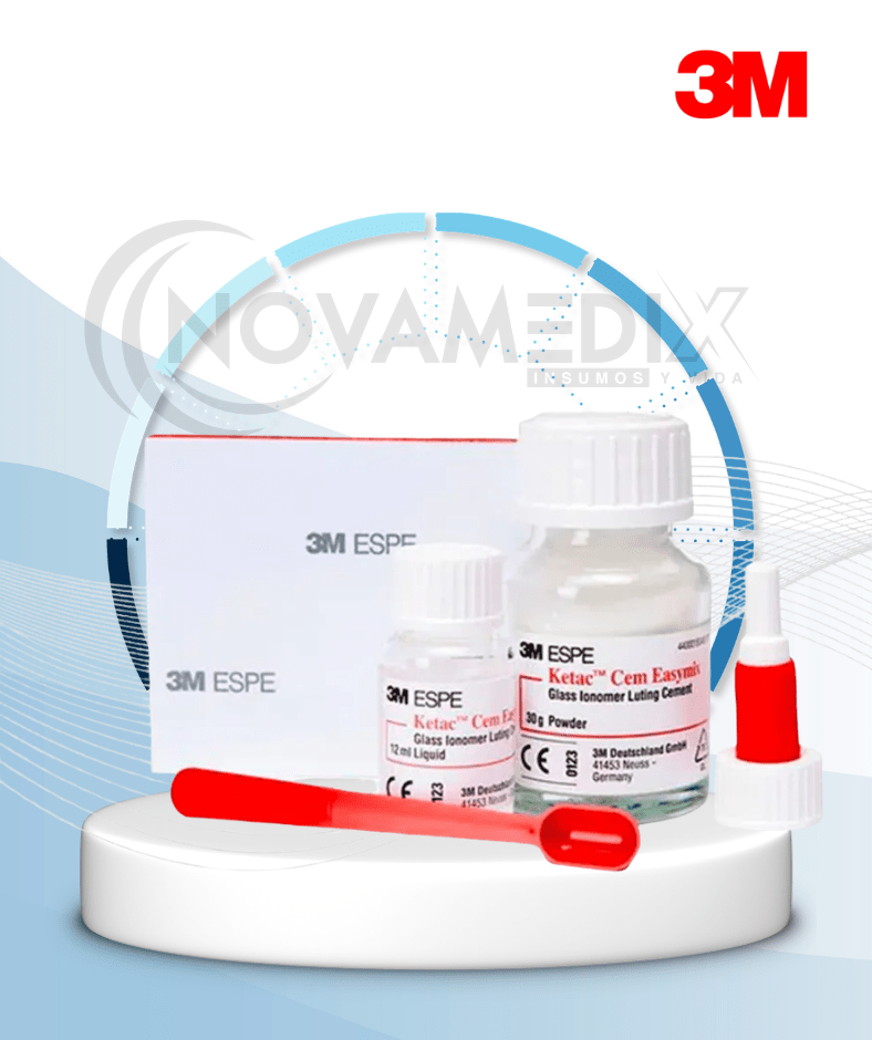 Cemento Ionómero de Vidrio Ketac™ Cem Easymix 3M™ | Kit 30 g + 12 ml - Cementos Dentales