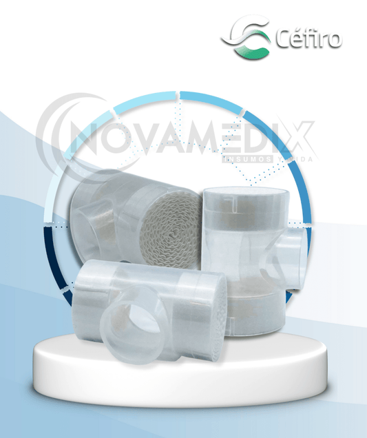 Filtro HME para Traqueostomía sin Puerto x 10Unds - Filtro HME para traqueostomía