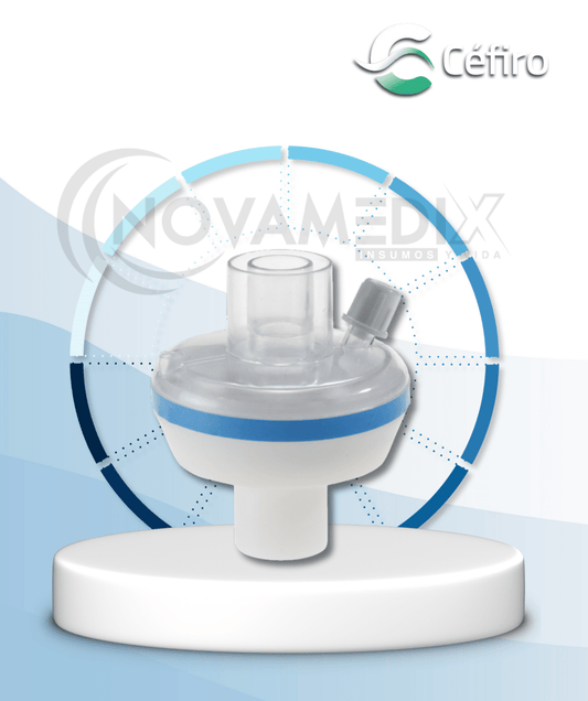 Filtro HMEF con puerto x 10Unds - Filtro Bacteriano Viral / HMEF