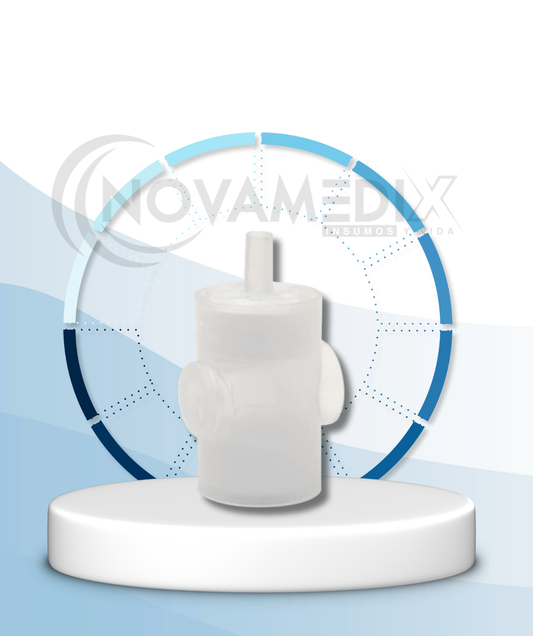 Filtro de traquesotomía con puerto O₂ x 10Un