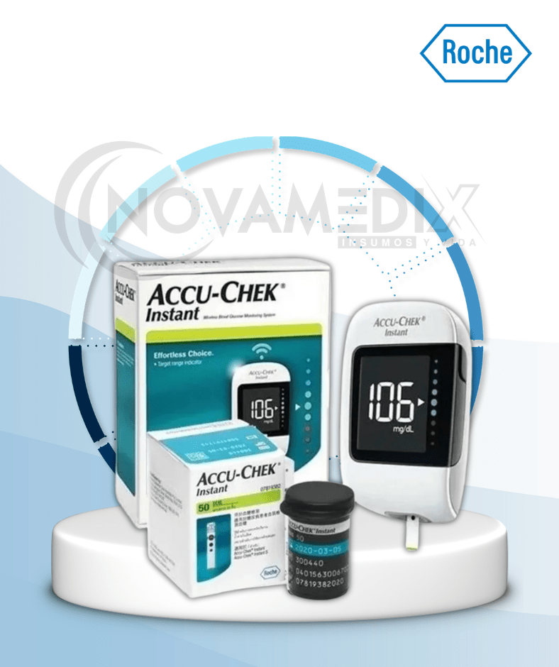 Glucómetro Accu - Chek Instant + 25 Tiras Reactivas | Roche - Diabetes e Insumos para Control Glicémico