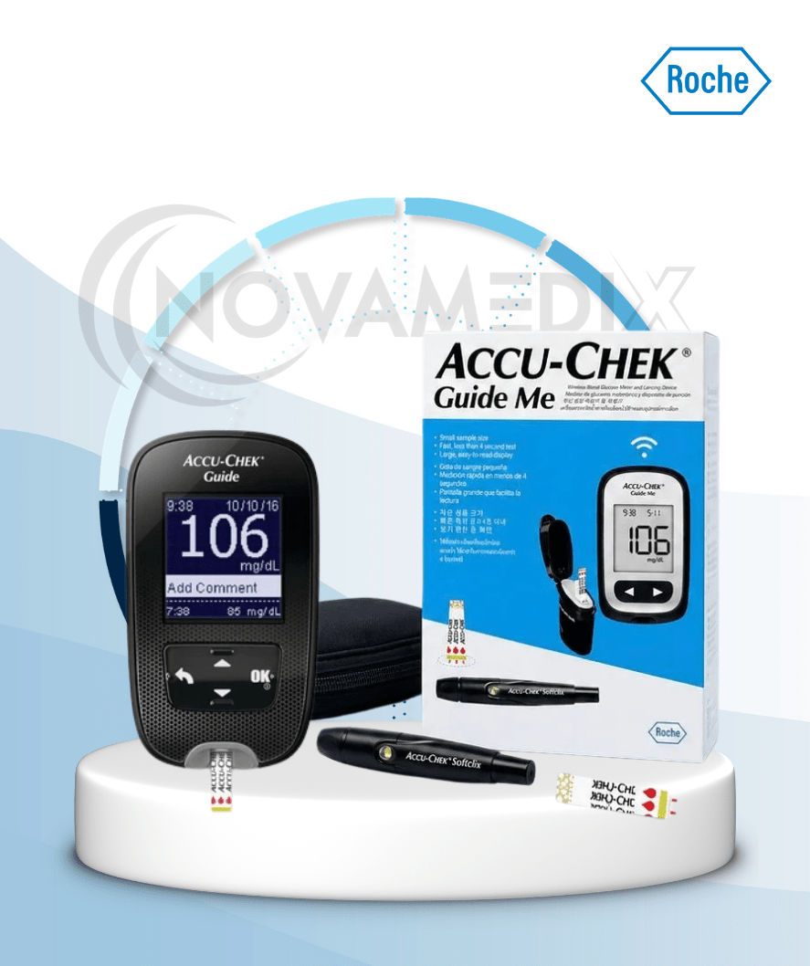 Kit Glucómetro Accu-Chek Guide | Roche - Diabetes e Insumos para Control Glicémico