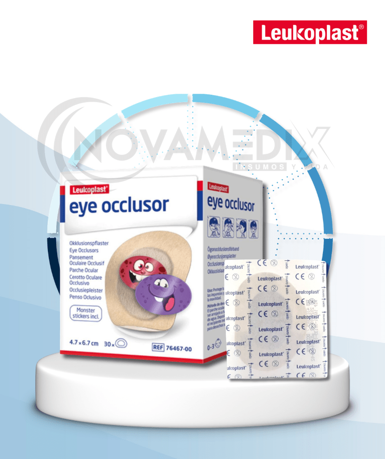 Parche Ocular Pediátrico Leukoplast Junior Hipoalergénico Terapia Oclusiva (CJ X 30 UNDS) - parche ocular