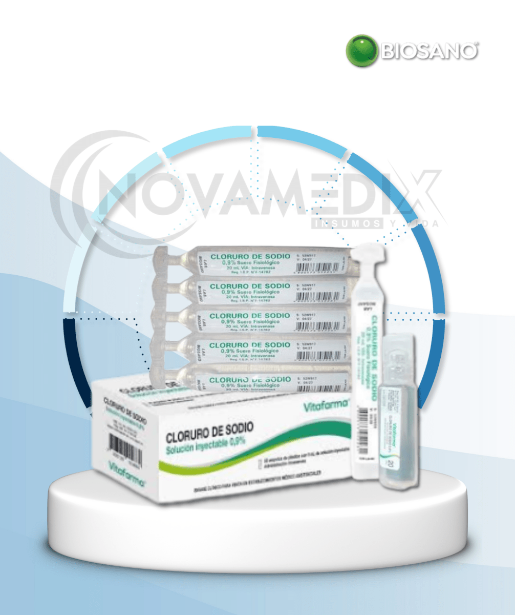 Suero Fisiológico Inyectable 0.9% Ampollas | Comprar en Chile – Novamedix