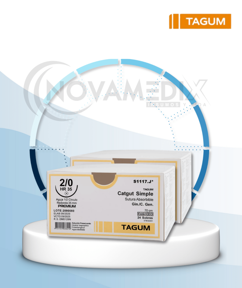 Sutura Catgut Simple Absorbible para Cierre y Ligadura de Tejidos - Sutura quirúrgica absorbible
