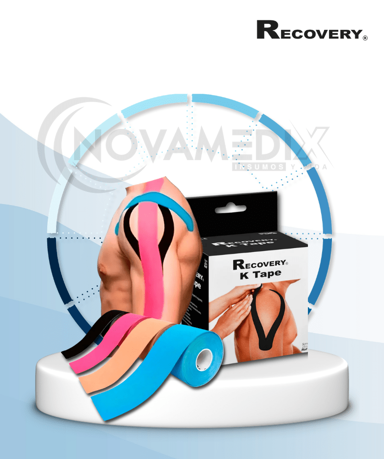 Venda Kinesiológica Kinesio Tape 5 cm x 5 m | Recovery® - Vendajes y Rehabilitación